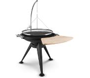 Blumfeldt Delion Galg-zwaaigrill vuurschaal hoge voet kettingophanging edelstaal &Oslash;80cm