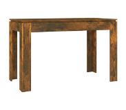 vidaXL Eettafel 120x60x76 cm bewerkt hout gerookt eikenkleurig