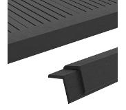 vidaXL Terras hoekplinten 5 st 170 cm HKC zwart
