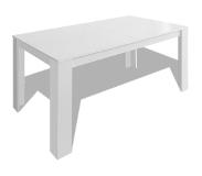 vidaXL Eettafel 140x80x75 cm wit