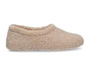 Manfield Beige teddy pantoffels | Maat 42
