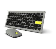 Acer Vero Combo set Antimicrobial Keyboard+Macaron Mouse - Us int. Qwerty - Gray