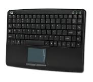 Adesso Slim Touch Mini Keyboard with built in Touchpad (Black) USB QWERTY Zwart