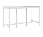 vidaXL Bartafel 180x80x110 cm massief grenenhout wit