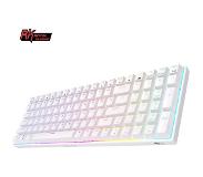 Royal Kludge RK100 - RGB Mechanisch Gaming Toetsenbord - Bedraad en Draadloos - Met Numberpad - TRI Mode - USB C - Bluetooth - 2.4Ghz Adapter - Anti Ghosting - Wit - Red Switch