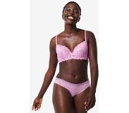 HEMA Dames String Second Skin Micro Met Kant Roze (roze)