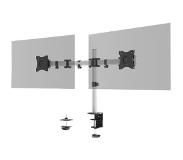 Durable Monitorhalterung SELECT für 2 Mon. Tischbef Silber