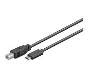 Microconnect USB-C to USB 2.0 B Cable, 1,8m