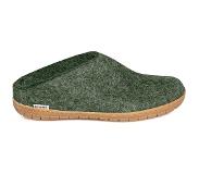 Glerups Slipper met rubber zool-Groen-37