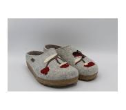 Haflinger 731089 Grizzly winterbird grijze pantoffel Haflinger (Maat - 39, Kleur - Grijs)