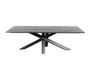 Ptmd collection PTMD Alore brown black diningtable rectangle 280 cm (280x110x77cm)