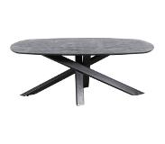 Ptmd collection PTMD Alore black black diningtable oval 240 cm (240x100x77cm)