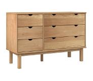 vidaXL Ladekast OTTA 111x42x73,5 cm massief grenenhout