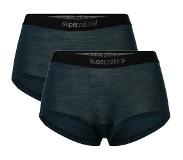 Super.natural Dames Tundra175 2-Pack Onderbroeken (Maat S, Blauw)