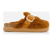 Scholl Pantoffels cognac Imitatiebont Maat 39