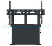 B-Tech Universal Flat Screen Floor-to-Wall Mount with Motorised Height Adjustment (VESA 1000 x 600) 100kg