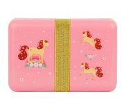 Cookinglife Little Lovely broodtrommel Paard 18 cm polypropyleen roze