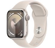 Apple Watch Series 9 41mm Starlight Aluminium Sportband M/L