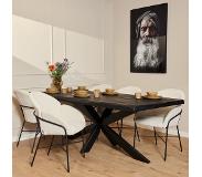 Starfurn Boomstamtafel Boston Black | 240 cm