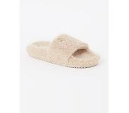 Tommy Hilfiger Slipper van teddy met logo