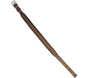 Gebr. De Boon Nylon halsband 'SP' dubbel 25 mm x 65 cm, bruin.