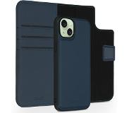 Accezz Premium Leather 2 in 1 Wallet Bookcase voor de iPhone 15 Plus - Donkerblauw