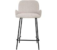 Ptmd collection PTMD Leander Cream bar stool (53.5x51x94cm)