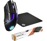 SteelSeries Rival 650 Wireless, Qck Large Bundle
