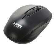 Port Designs 900508 Maus Beidhändig RF Wireless+USB Type-C 1000 DPI