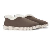 Ilse jacobsen Pantoffels taupe Suede Maat 42