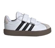 Adidas Sportswear VL Court 3.0 sneakers wit/zwart/beige Jongens/Meisjes Suede - 23