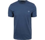 Fred perry Heren Polo's & T-shirts Ringer T-shirt - Blauw - Maat S