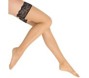Falke Matt Deluxe 20 den Stay-Up Dames 41520 0979 pow/black 10.5-11