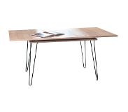 Symbiosis eetkamertafel Lardal uitbreidbaar - notenhoutkleur - 77x134x89,5 cm