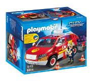 Playmobil brandweercommandant + wagen 5364