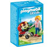 Playmobil City Life tweeling kinderwagen