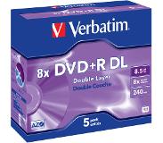 Verbatim DVD+R Jewelcase 5-pack