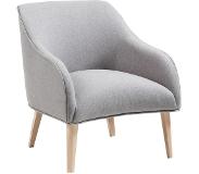 Kave Home Lobby - fauteuil - zilvergrijs