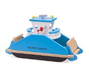 New Classic Toys veerboot Havenlijn junior 44 cm hout blauw