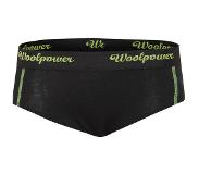 Woolpower Lite Hipsters Dames, zwart 2XS 2016 Base Layer korte onderbroeken