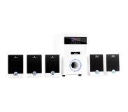 Auna 5.1-JW multimedia surround-set aktieve luidspreker home-cinema 95W RMS AUX wit