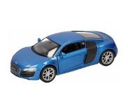 Audi Speelgoed blauwe Audi R8 auto 1:36