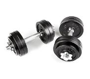 Hammer Fitness Dumbbell Set Zwart 30kg (2x 15kg)