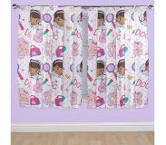 TecTake Doc McStuffins - Kant en klaar gordijnen - Multi - 168x183 cm - 2 stuks