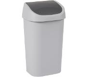 Allibert Curver Vuilnisbak Mistral Swing Recycled Pvc Lichtgrijs 50l