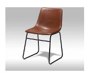 Solliden Imalo eetkamerstoel PU leer cognac bruin - set van 2 stoelen