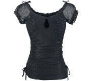 Banned Spider Girls shirt zwart