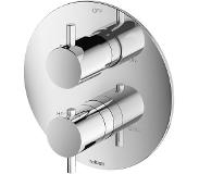 Hotbath Laddy inbouwthermostaat 2-weg stopkraan rond 14,5 cm, chroom