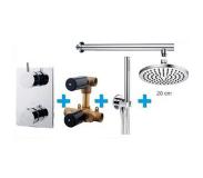 Saqu 1-pack inbouwthermostaat rond type 102 20 cm