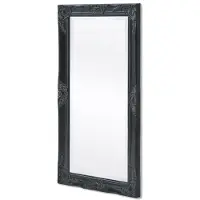 vidaXL Wandspiegel Barok 100 x 50 cm zwart